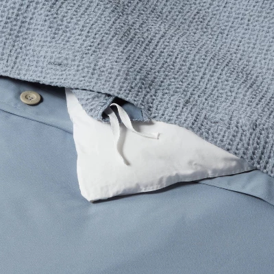 Washed Waffle Weave Duvet Cover & Sham Set - Threshold 5 Washed Waffle Weave Duvet Cover & Sham Set - Threshold - Image 5