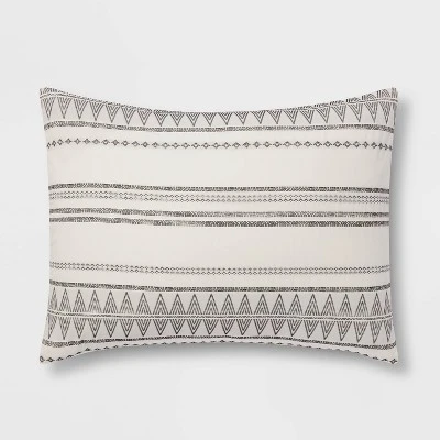 5pc Woven Diamond Stripe Comforter Set Cream/Black - Threshold™ 4 5pc Woven Diamond Stripe Comforter Set Cream/Black - Threshold™ - Image 4