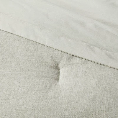 Cotton Linen Chambray Comforter & Sham Set - Threshold™ 3 Cotton Linen Chambray Comforter & Sham Set - Threshold™ - Image 3
