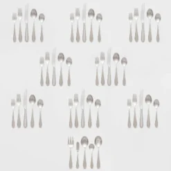 45pc Luxor 18/10 Stainless Steel Flatware Set - Threshold Signature™ -Threshold GUEST 5eeff87b f0a4 4f68 abf1 8b0a61366404