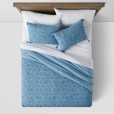 Clipped Jacquard Comforter & Sheet Bedding Set - Threshold™ 2 Clipped Jacquard Comforter & Sheet Bedding Set - Threshold™ - Image 2
