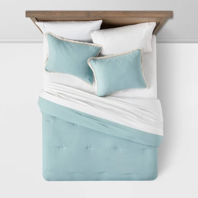 Cotton Tassel Border Comforter & Sham Set - Threshold™ 2 Cotton Tassel Border Comforter & Sham Set - Threshold™ - Image 2