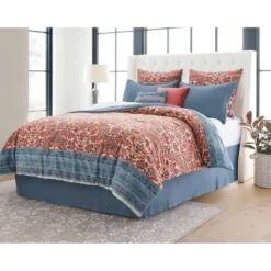 8pc Printed Paisley With Border Comforter Bedding Set Rose/Blue - Threshold™ 9 8pc Printed Paisley With Border Comforter Bedding Set Rose/Blue - Threshold™ -Threshold GUEST 7b8d45f1 985f 43cc 84e6 bfe07693792b