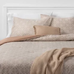 5pc Printed Geo Comforter Set Assorted Beiges - Threshold™ 13 5pc Printed Geo Comforter Set Assorted Beiges - Threshold™ -Threshold GUEST 84ab46c4 1804 4b92 9be5 04c944d2f5db