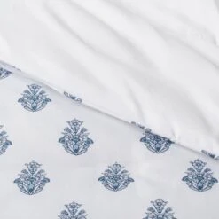 5pc Block Print With Border Comforter Bedding Set White/Blue - Threshold™ 9 5pc Block Print With Border Comforter Bedding Set White/Blue - Threshold™ -Threshold GUEST 87dd5d83 f936 452c b43a 910fde851cfd