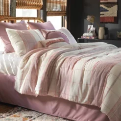8pc Stripe Boho Comforter Set Mauve - Threshold™ 16 8pc Stripe Boho Comforter Set Mauve - Threshold™ -Threshold GUEST 9784fe1d c9bc 406e a73e d23bb5a4da95