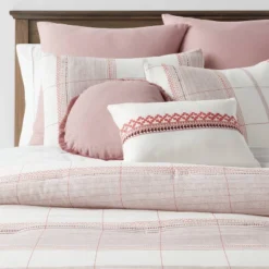 8pc Stripe Boho Comforter Set Mauve - Threshold™ 17 8pc Stripe Boho Comforter Set Mauve - Threshold™ -Threshold GUEST c7aff78e 3b9e 4586 948f 57e29f9638b7