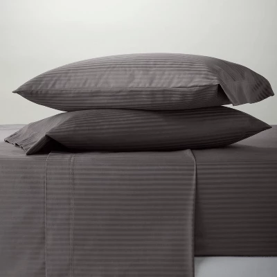 400 Thread Count Damask Solid Sheet Set - Threshold™ 1 400 Thread Count Damask Solid Sheet Set - Threshold™