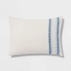 12pc Embroidered Fringe Stripe With Tassels Comforter & Sheet Bedding Set - Threshold™ -Threshold GUEST f444f6d2 0d0a 4207 b98a 71b4b6861496