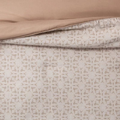 5pc Printed Geo Comforter Set Assorted Beiges - Threshold™ 3 5pc Printed Geo Comforter Set Assorted Beiges - Threshold™ - Image 3